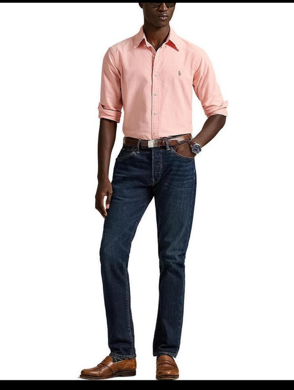 🐎Polo by Ralph Lauren Men's Button-Down YARMOUTH 100% Cotton. Y2K Preppycore⛳️ - Picture 3 of 12